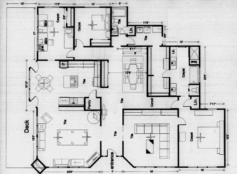 Scale+drawing+of+a+bedroom